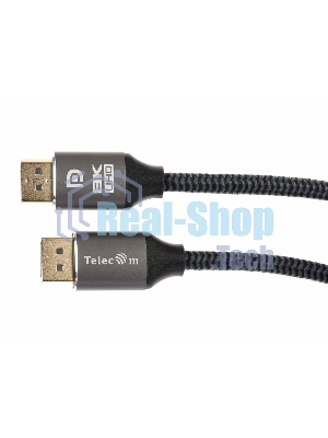 Кабель соединительный DP-DP 1.4V 8K@60Hz 1.5м, Telecom Pro TCG750-1.5M