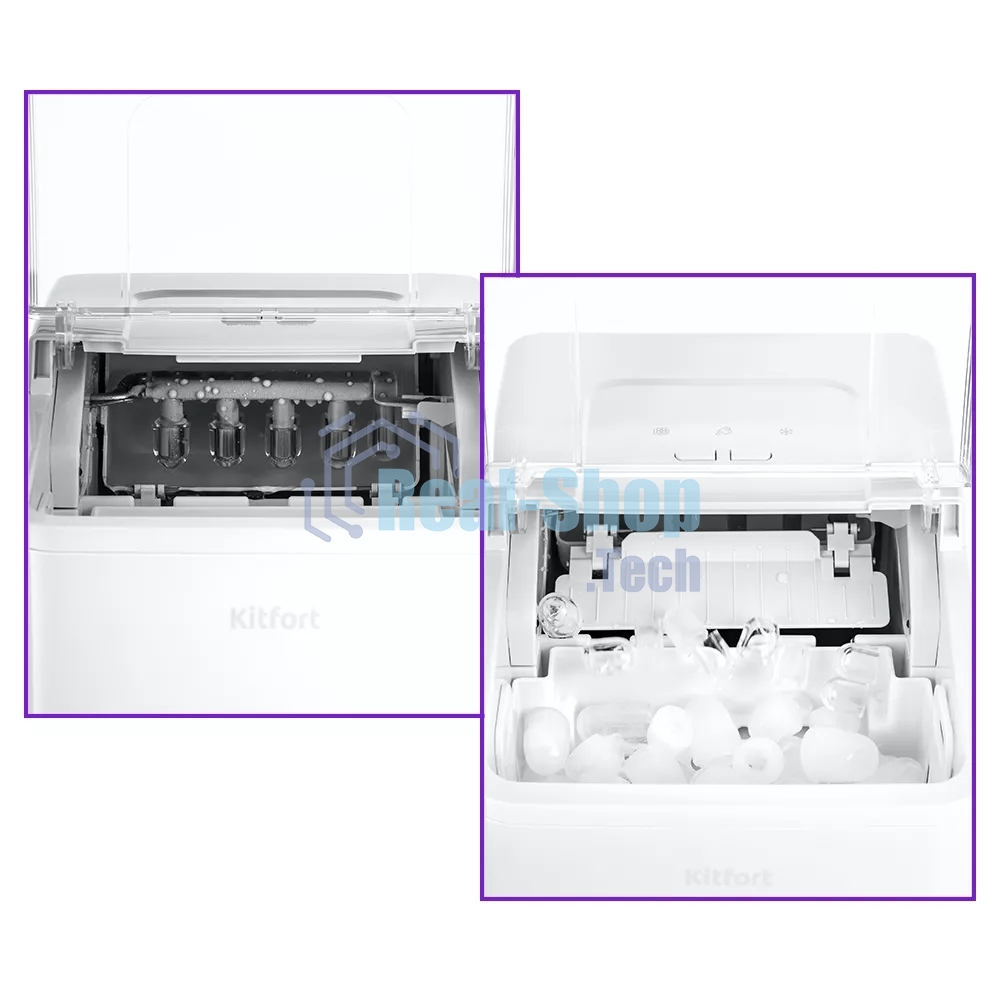 Ледогенератор Kitfort КТ-1816, белый, 1,5 л, 120 Вт