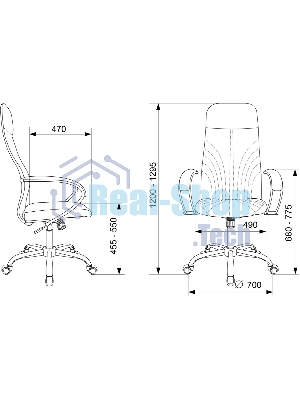 Кресло Бюрократ CH-610SL черный, экокожа