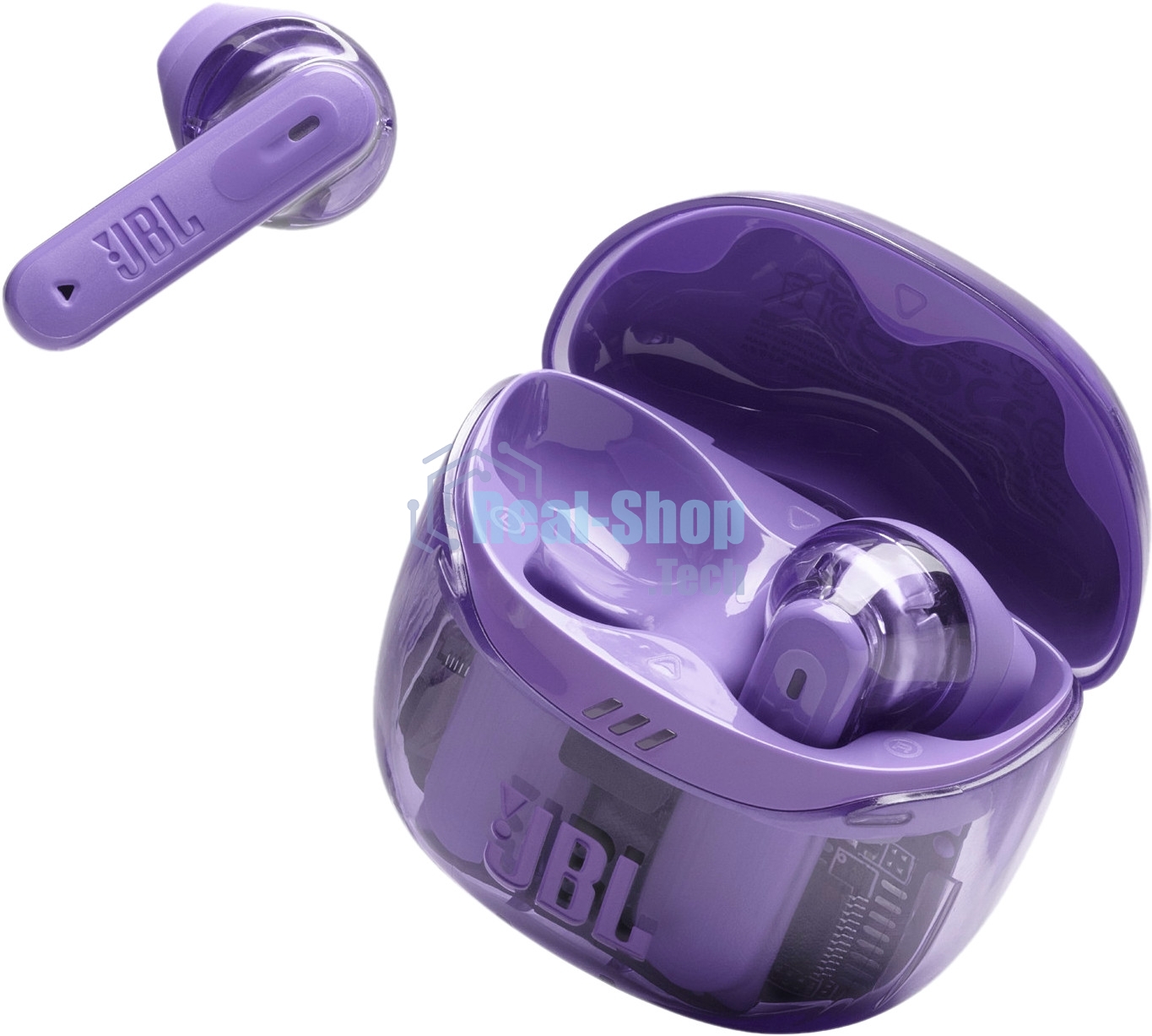 Наушники TWS JBL Tune Flex 2 призрачно-фиолетовый, вкладыши/внутриканальные (трансформер), Bluetooth, адаптивное шумоподавление