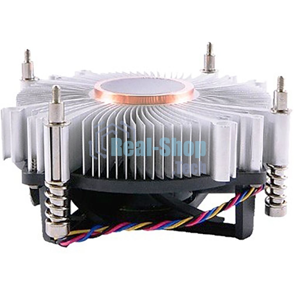 Кулер для процессора ADVANTECH 1960053207N001 серебристый, 120 мм, алюминий/медь, 4400 об/мин, 3 pin, 65 Вт, 46 мм