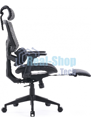 Кресло Cactus CS-CHR-MC01-GYBK серый, сетка, подголовник