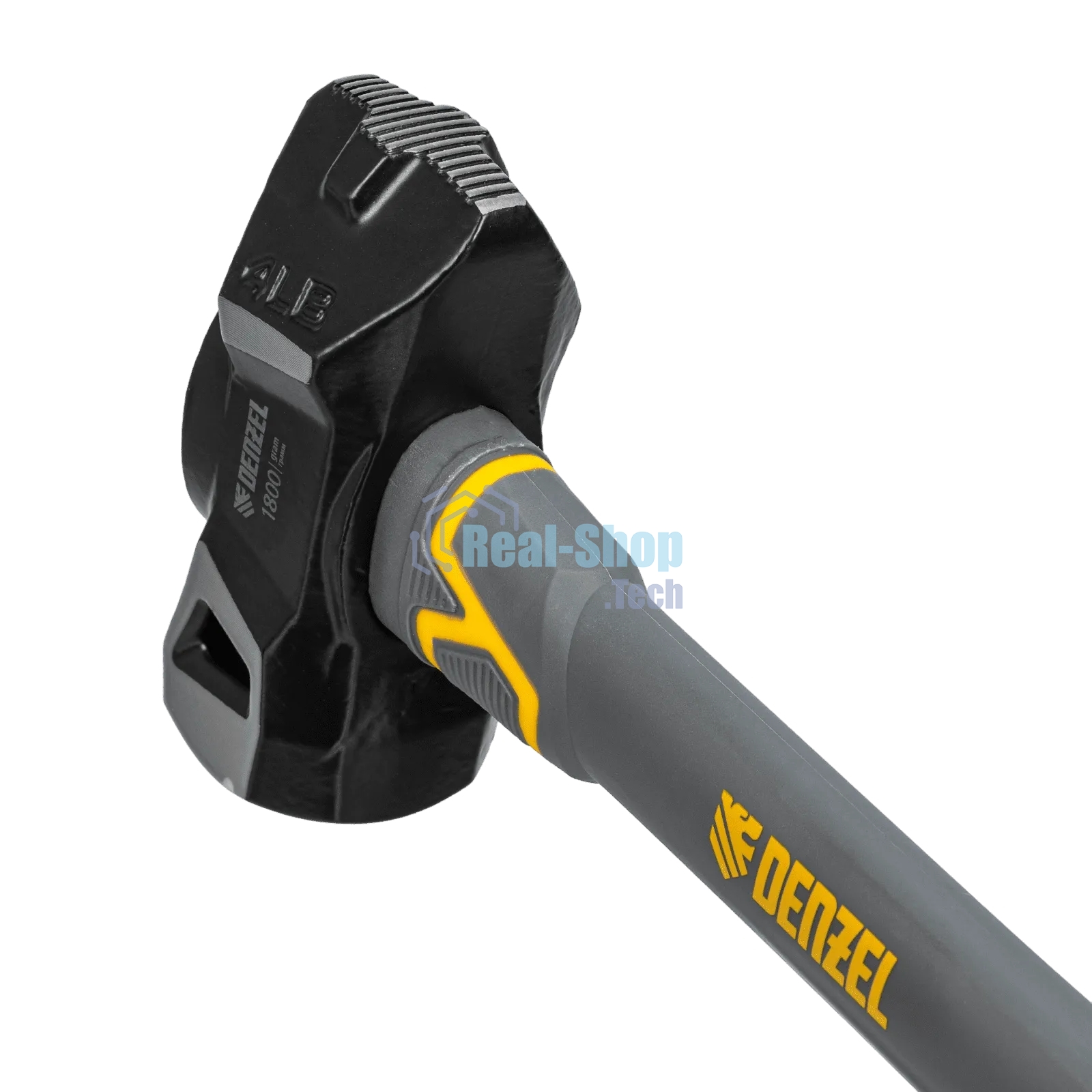 Кувалда с клиновидным бойком Denzel 1,8 кг, фибергласовая рукоятка c TPR