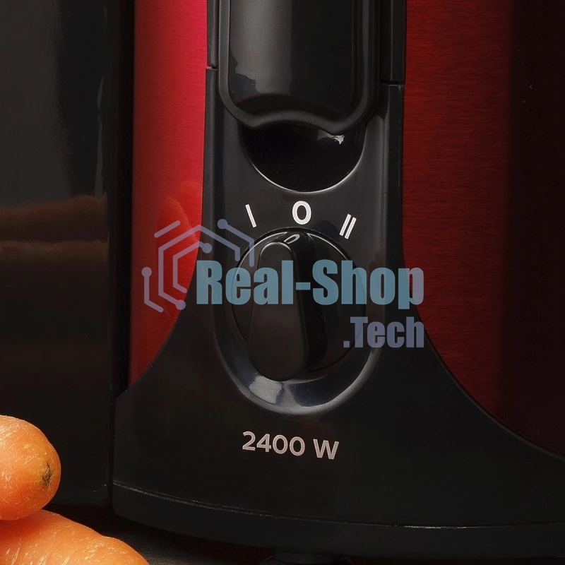Соковыжималка Scarlett SC-JE50S48 красный, центробежная, 2400 Вт, 1000 мл, механическое