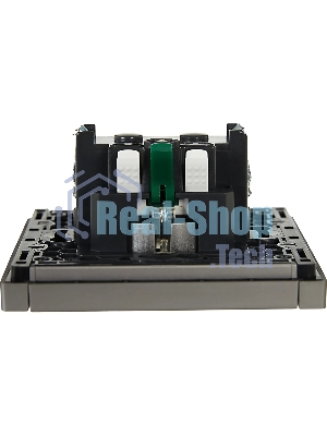 Розетка IEK FORTE&PIANO FP514 1-местная с заземлением без защитных шторок безвинтовое крепление 16А сталь