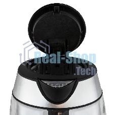 Чайник электрический JVC JK-KE1825 1,7 л, 2200 Вт, черный с серебристым