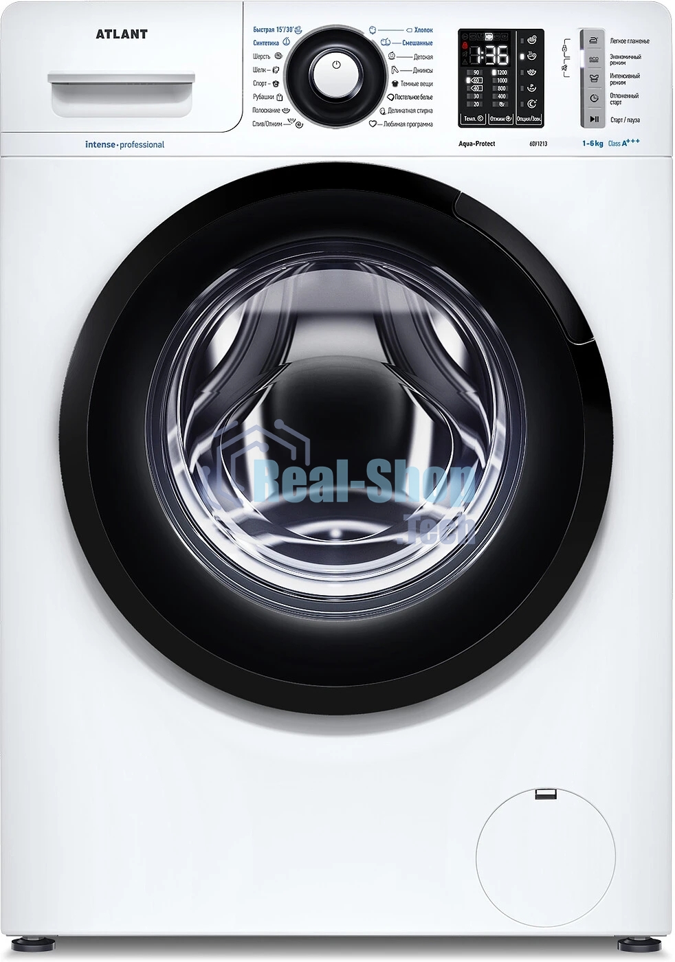 Стиральная машина ATLANT СМА 60У1013-02 белый, загрузка фронтальная 6 кг, 1000 об/мин, класс: А