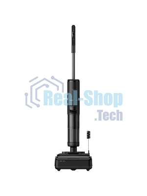 Пылесос вертикальный моющий Dreame H12Pro Flex Reach черный, питание от аккумулятора, 400 Вт, уборка влажная/сухая, пылесборник 0.7 л