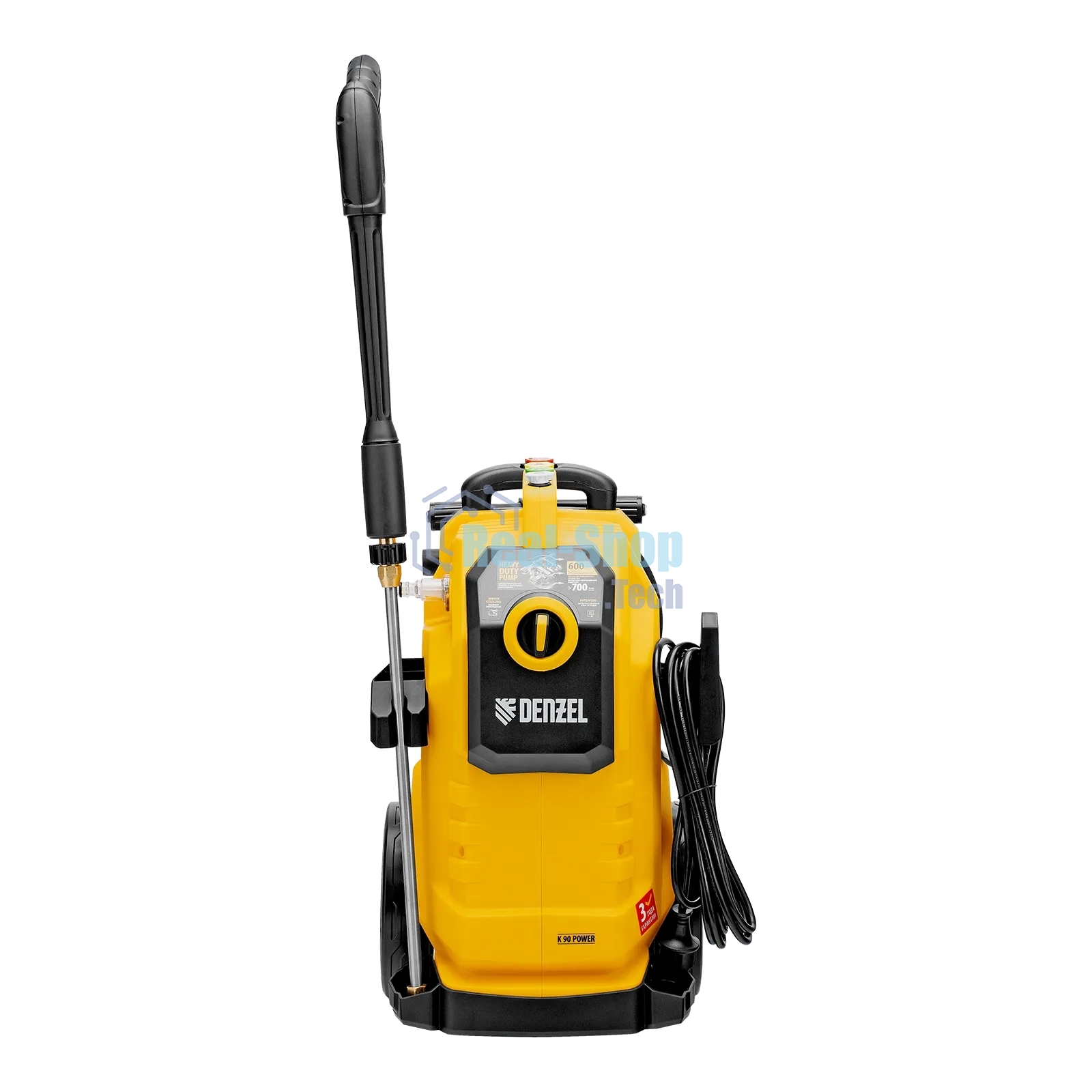 Моечная машина высокого давления Denzel K 90 Power, 3100 Вт, 220 бар, 600 л/ч, асинх. двиг.