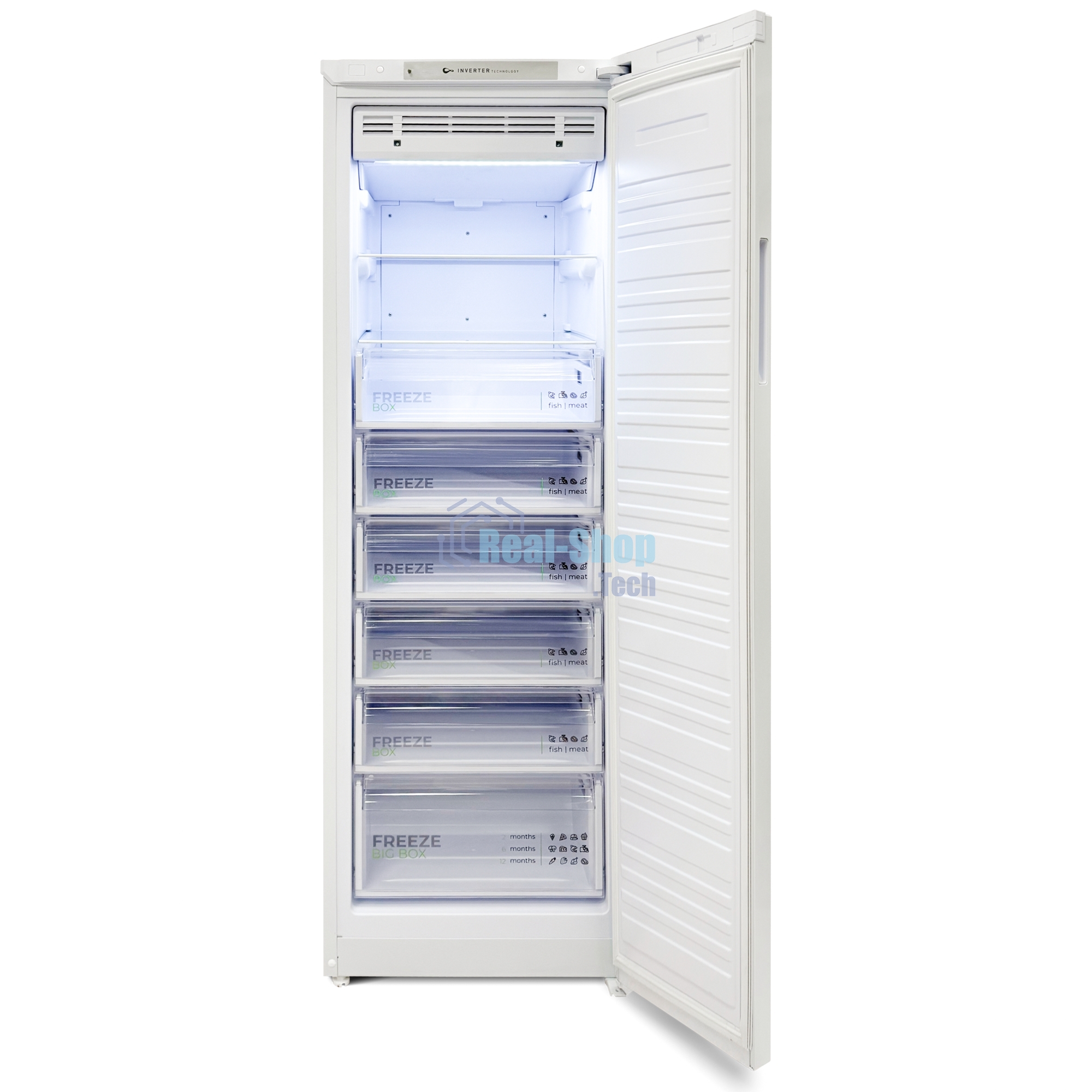 Морозильная камера Бирюса 6147NF, белый, 280л, 6 ящиков
