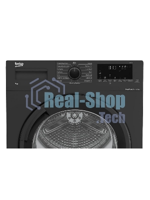 Сушильная машина Beko DF7412Gb черный, 8 кг, сушка - тепловой насос, программ - 15, 59.7 x 84.6 x 53.7 см