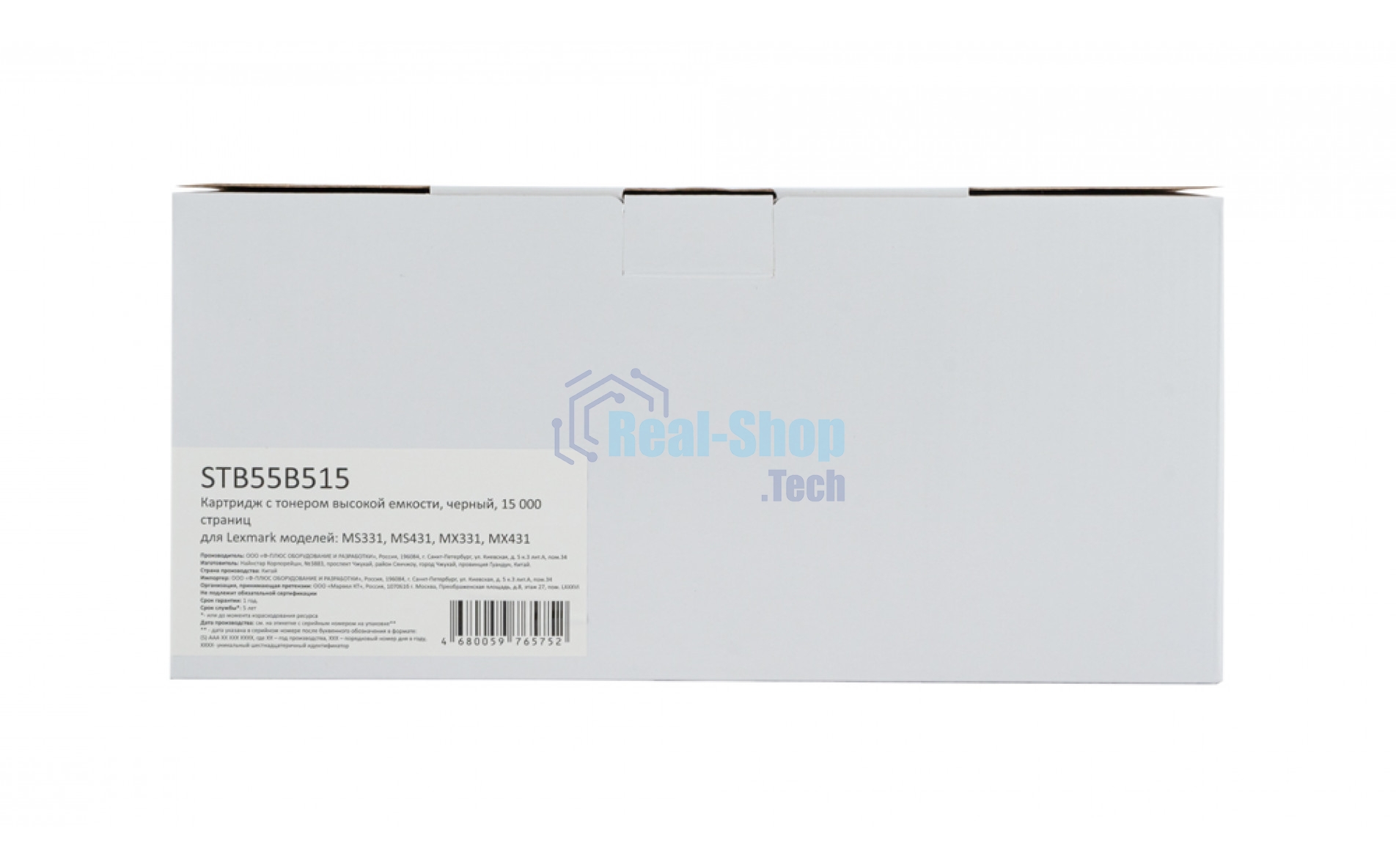 Картридж F+imaging черный, 15000 стр. для Lexmark MS331, MS431, MX331, MX431 (аналог 55B5H0E)