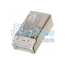 Коннектор VCOM RJ45 8P8C для FTP кабеля 5 кат. экранированные, 20 шт,