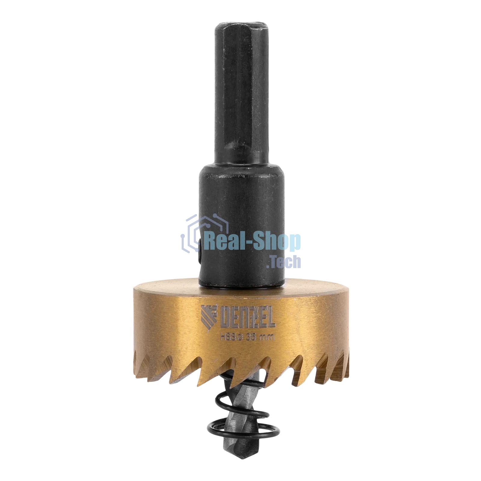 Коронка по металлу Denzel HSS, 35 мм, нитридтитановое покрытие