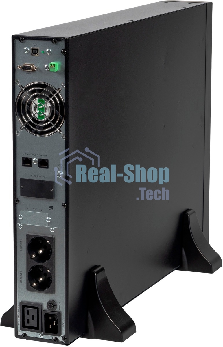 Источник бесперебойного питания Бастион SKAT-UPS 3000-RACK-ON-6X9 P3 Online, синус, 3000ВА/3000 Вт, стойка/на пол, 2xSchuko+1xC19, встр. АКБ 72В (6x9 А·ч), SNMP/USB/RS-232/EPO, доп блок до 4 шт SKAT BC 72/18S3, МПТ (8772)