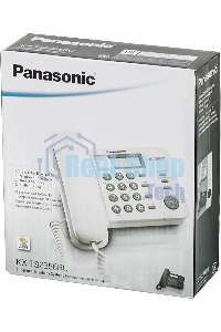 Телефон проводной Panasonic KX-TS2356RUB черный АОН,Caller ID,ЖКД,блокировка набора,выключение микрофона