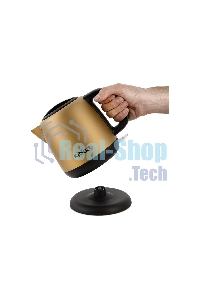 Чайник электрический Kitfort KT-6111 1л. 1630Вт золотистый/черный (корпус: нержавеющая сталь)