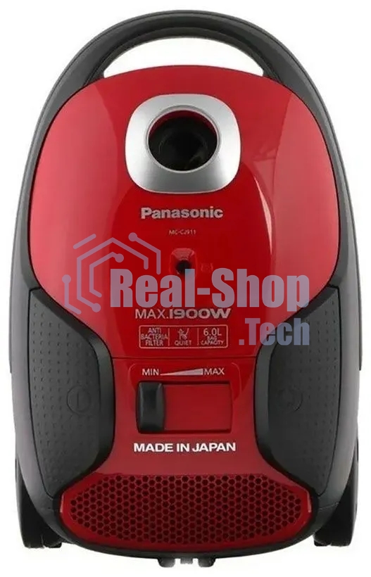 Пылесос Panasonic MC-CJ911R красный/черный, 380/1900 Вт, уборка сухая, пылесборник мешок 6 л