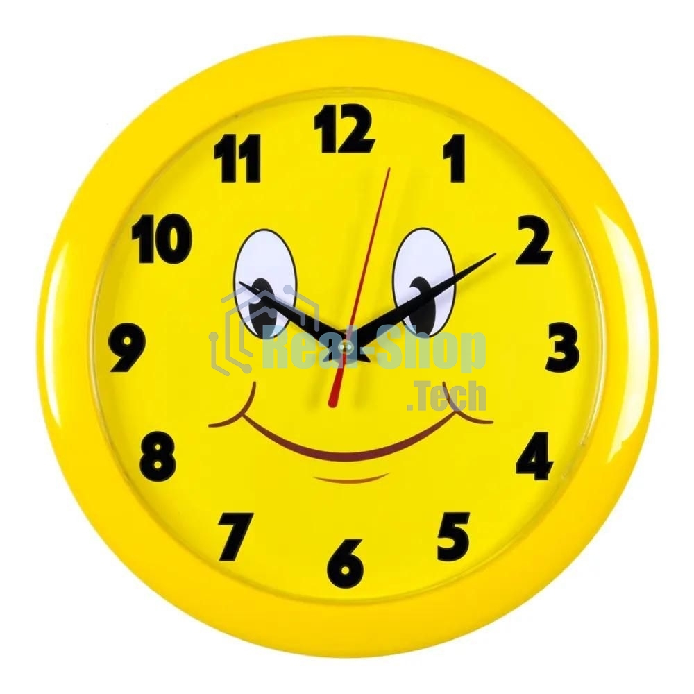 Часы настенные аналоговые Бюрократ WALLC-R81P D 23 см желтый