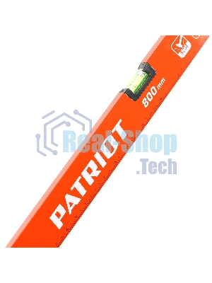 Уровень PATRIOT LRP-800, магнитный, алюминиевый фрезерованный, усиленный, 800мм