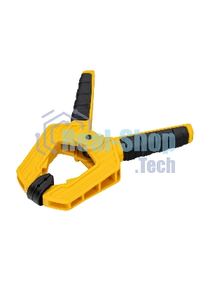 Струбцина клещеобразная Denzel усиленная 80 х 60 мм, двухкомпонентные рукоятки