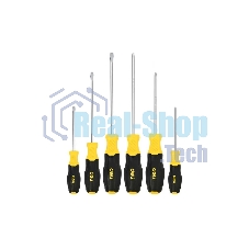 Набор отверток Deli DL630006N 6шт SL5x75 + SL5x100 + SL6x150 + PH1x75 + PH1x100 + PH2x150 сталь Cr-V, двухкомпонентная прорезиненная рукоять Набор отверток Deli DL630006N 6шт SL5x75 + SL5x100 + SL6x150 + PH1x75 + PH1x100 + PH2x150 сталь Cr-V, двухкомпонентная прорезиненная рукоять