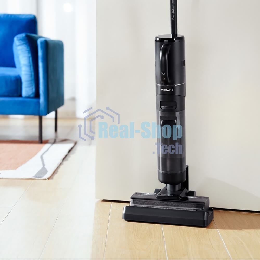 Пылесос вертикальный Dreame Wet and Dry Vacuum G10 Combo черный, питание от аккумулятора, 200 Вт, уборка сухая/влажная, пылесборник 0.9 л