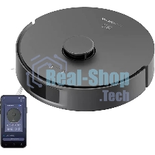 Робот-пылесос Polaris IQ Home PVCR 4750 черный, 5000 мAч Li-ion, уборка сухая/влажная, пылесборник контейнер 0,22 л