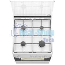 Плита газовая Darina 1D GM141 007 W белый, конфорок 4 шт, духовка 50 л, 60 см x 85 см x 60 см