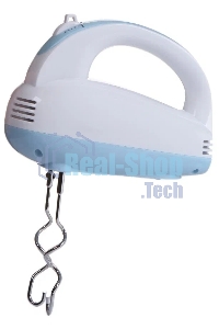 Миксер Maxwell MW-1360(W) Мощность 300 Вт.5 скорост. режимов.Номинальная потребляемая мощность 120 В