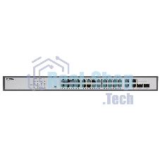Коммутатор неуправляемый PoE ORIGO Unmanaged Switch 26x1000Base-T (24x1000Base-T PoE), 2xCombo 1000Base-T/SFP, PoE Budget 370W, Long-range PoE up to 250m, 19