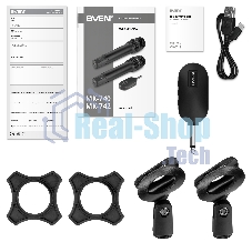 Набор беспроводных микрофонов SVEN MK-742, черный (2.4GHz, 180mAh)