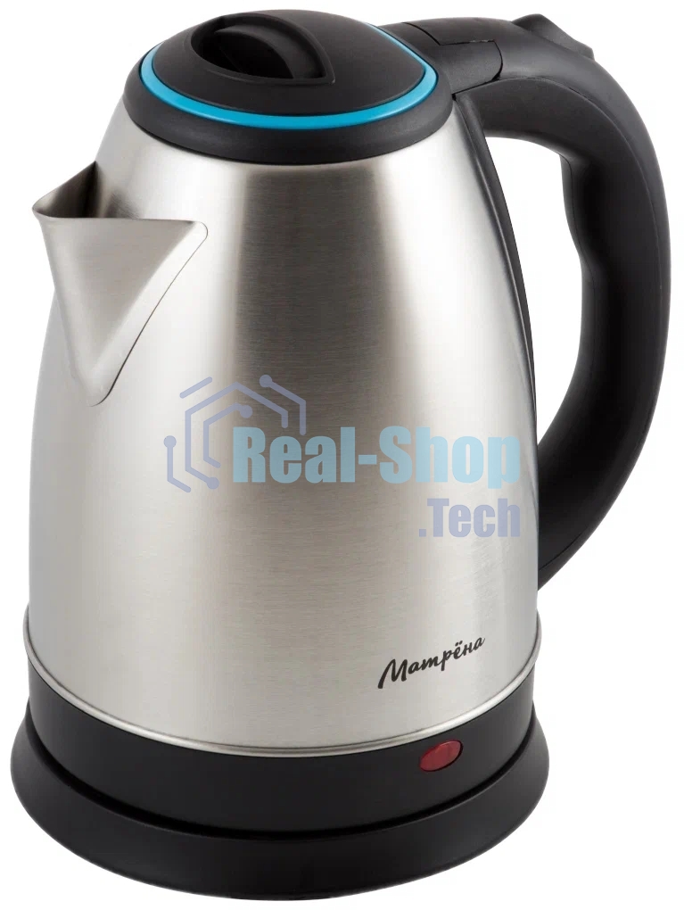 Чайник электрический Матрена MA-001 1,8 л, сталь,цвет крышки голубой (005456)