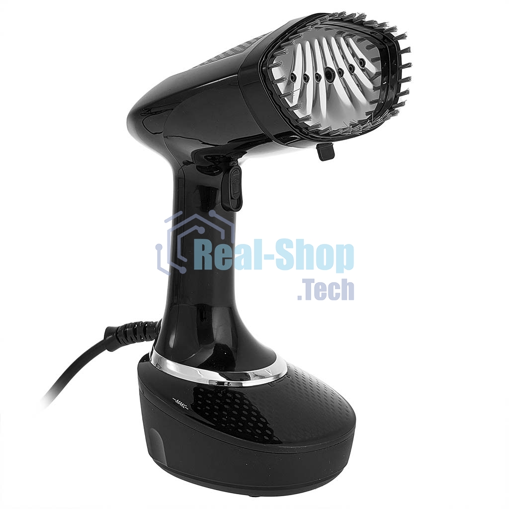 Отпариватель Delta LUX DE-3200P черный, 1500 Вт, 30 г/мин, 400 мл