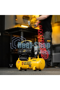 Компрессор безмасляный малошумный Denzel DLP-950/10, 950 Вт,10 л, 2850 об/мин, 170 л/мин