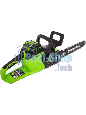 Цепная пила аккумуляторная (2005707UA) GreenWorks GD40CS15, 40V, 35 см, бесщеточная, 1,5 КВТ, с АКБ 2АЧ и ЗУ