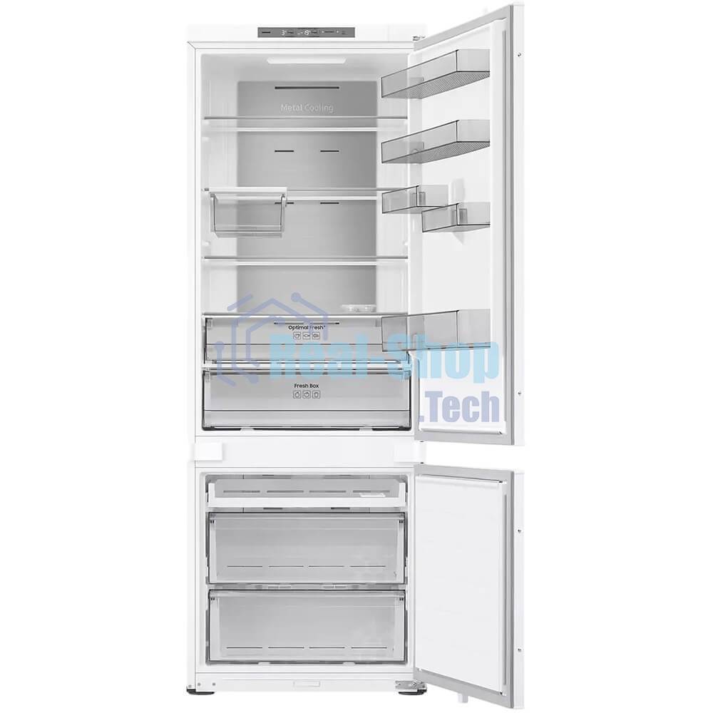 Встраиваемый холодильник Samsung BRB38G705EWW, ВхШхГ 193.5x69x55 см, объем 389 (289+100) л, Twin Cooling, зона свежести, режим 