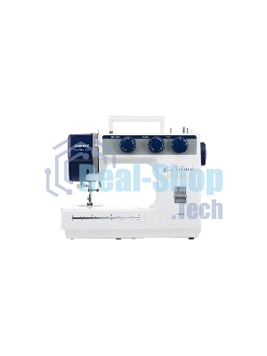 Швейная машина Janome SP903 белый/синий, электромеханическая, вертикальный качающийся, 25 операций, автоматическая петля