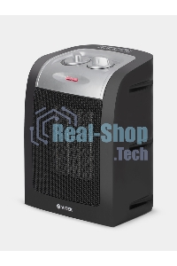 Тепловентилятор Vitek VT-2067 черный/серебристый, 1800 Вт, 15 м2, термостат