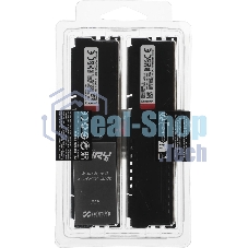 Оперативная память Kingston Fury Beast, DDR5, 64GB (2x32GB), 5600MHz, CL40, DIMM, радиатор, черный