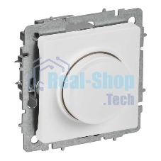 Светорегулятор IEK BR-D20-0600-K91 поворотно-нажимной СП BRITE СС10-1-0-БрАБ 600 Вт механизм арктич. бел.
