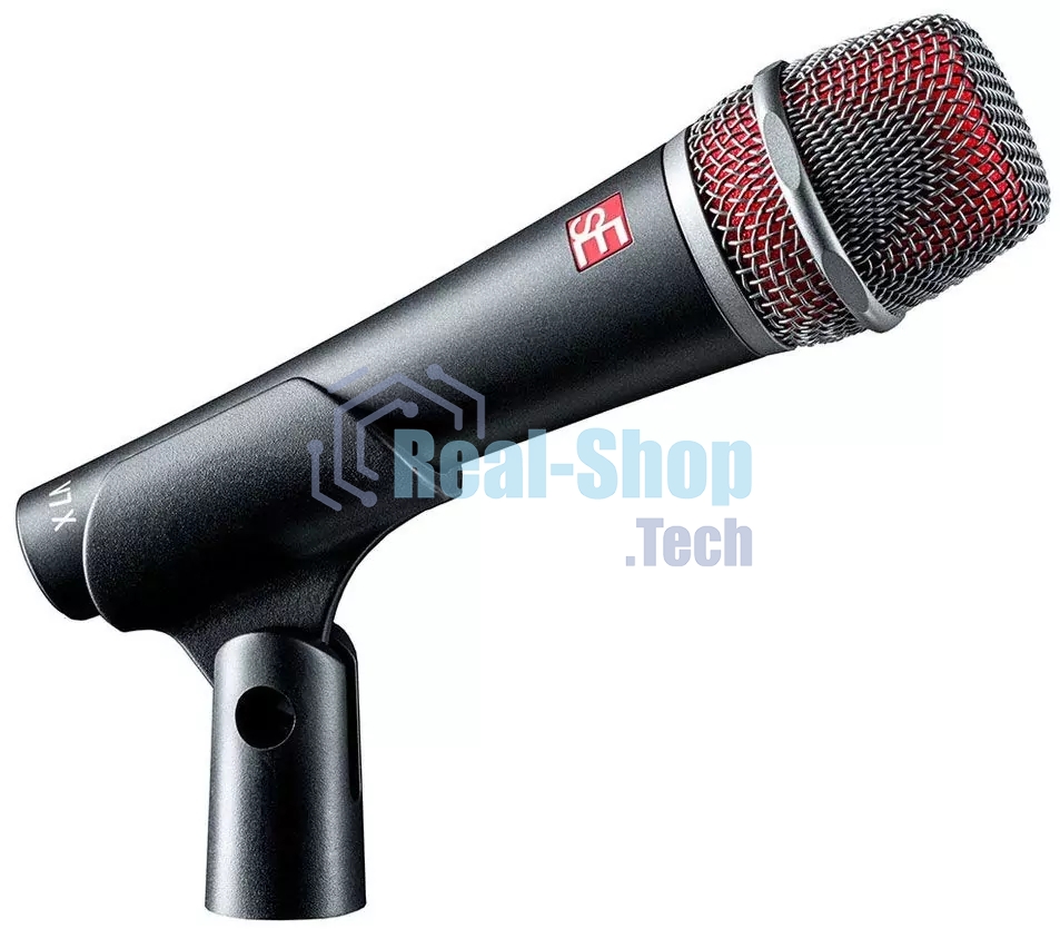 Микрофон динамический sE Electronics V7 X инструментальный, 30 Гц - 19 кГц, суперкардиоида, комплектация: микрофонный держатель, адаптер с резьбой, ветрозащита, чехол на молнии