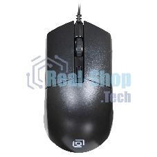 Мышь проводная Oklick 207M черный, 2400 dpi, USB, кнопки - 4