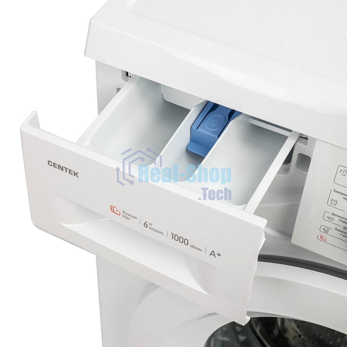Стиральная машина Centek CT-1901 белый, загрузка фронтальная 6 кг, 1000 об/мин., класс: А+