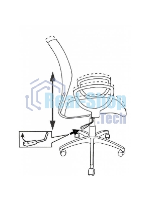 Кресло Бюрократ CH-599AXSL/32G/TW-11 серый/черный, сетка, 120 кг, механизм качания
