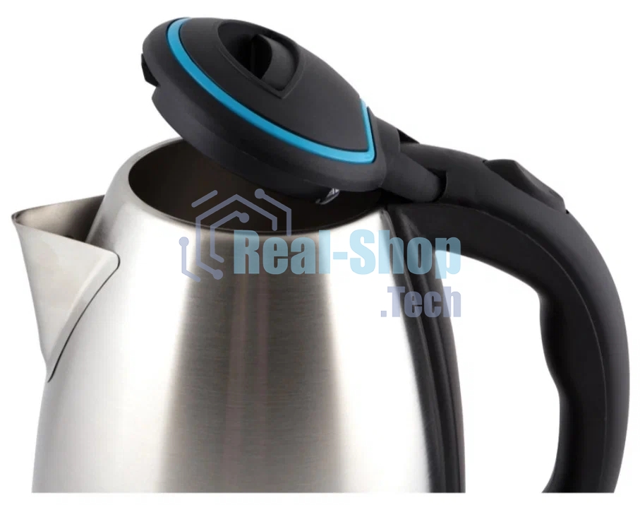 Чайник электрический Матрена MA-001 1,8 л, сталь,цвет крышки голубой (005456)