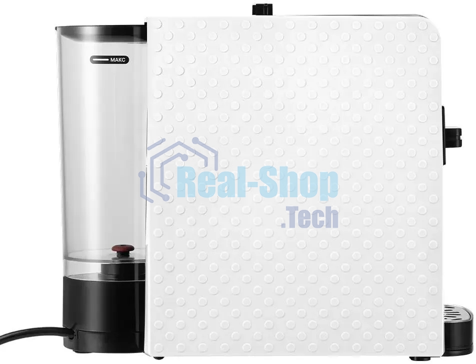 Кофеварка рожковая Kitfort КТ-7467 белый/черный, исп. кофе - молотый/капсулы, 0.8 л, 1100 Вт, 19 бар