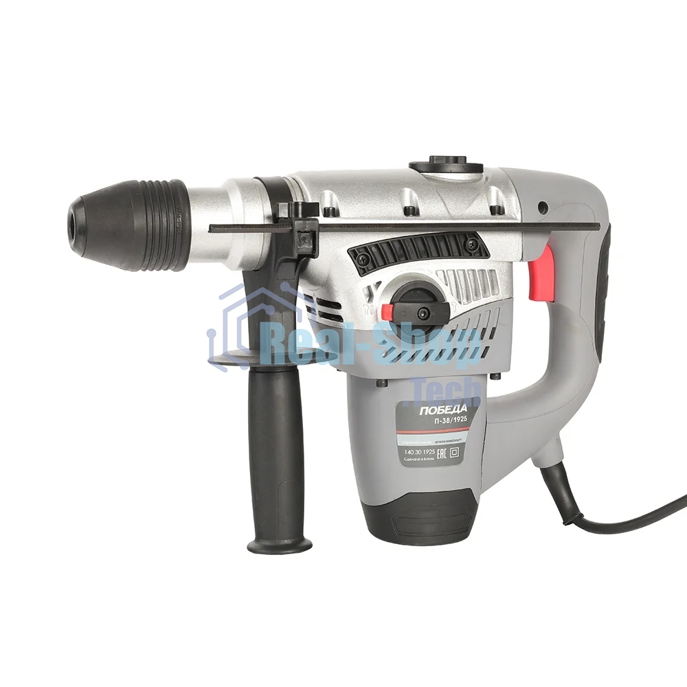 Перфоратор ПОБЕДА П-38/1925 SDS max, 1925Вт, 9Дж, 0-500 об-мин, 3500 уд/мин, бетон 40мм.