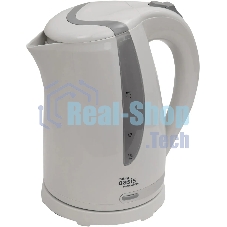 Чайник электрический Oasis K-2PW 1.7 л, 2200 Вт, белый корпус: пластик