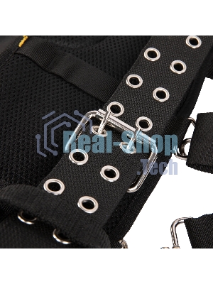 Пояс монтажника усиленный Denzel с лямками, сумки поясные, держатель для молотка